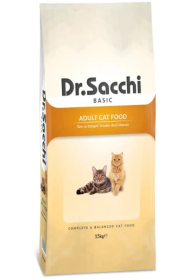 Dr. Sacchi Basic Tavuklu Yetişkin Kedi Maması 15kg