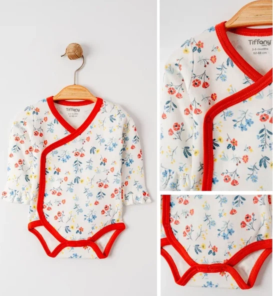 Tiffany Baby Sweat Theme Kruvaze Kız Bebek Badi 11022 - 5