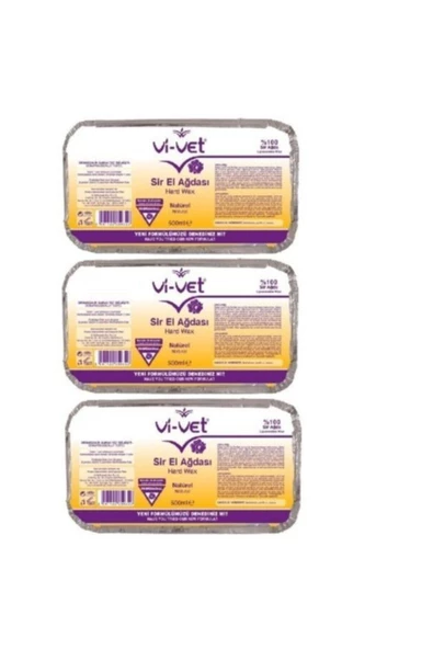 Vi-vet Sir Ağda Kalıp Naturel (sarı) 500ml 3adet - 2