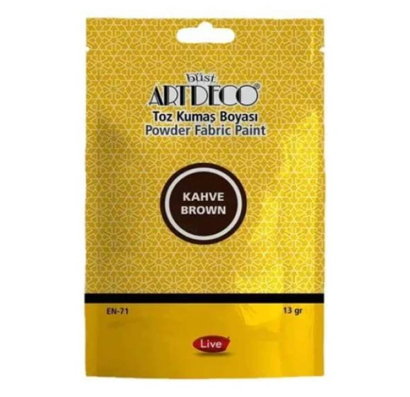 Artdeco Toz Kumaş Boyası 13Gr Kahverengi - 2 adet