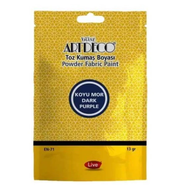 Artdeco Toz Kumaş Boyası 13Gr Koyu Mor - 2 adet ürün görseli 1
