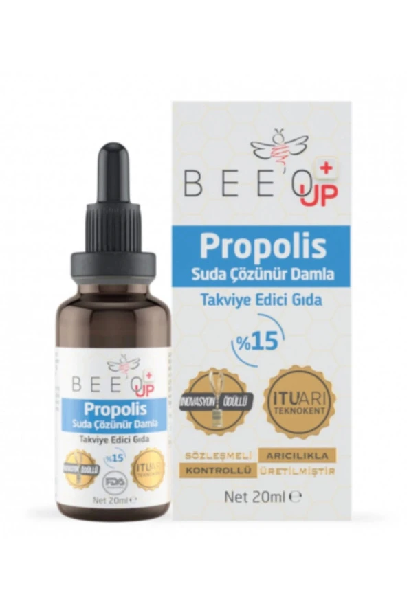 Bee'O Up %15 Propolis İçeren Suda Çözünür Damla 20 ML