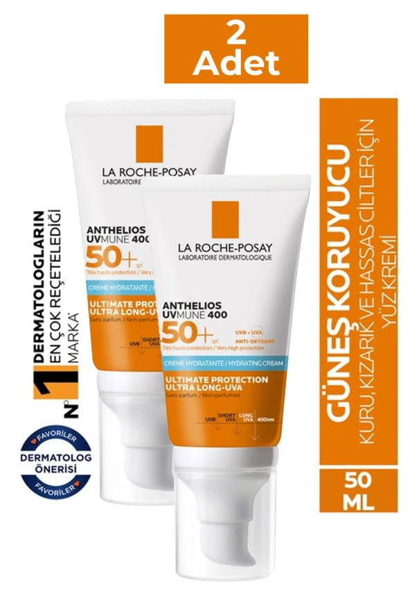 La Roche Posay Anthelios UVmune 400 Hydrating Cream SPF50+ 50 ml 2 Adet