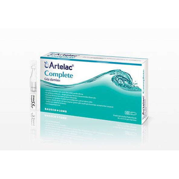 Bausch&Lomb Bausch & lomb Artelac Complete Göz Damlası 0.24 0.5ml  30 Flakon