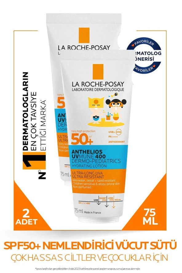 La Roche Posay Milk Dream Pediatric UVmune SPF50 75 ml 2 Adet