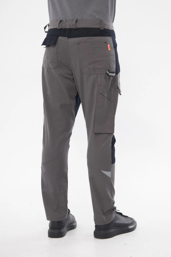 Orange Safety Harman Atak Pantolon Reflektörlü Singapore Gri İş Pantolonu - Resim 4