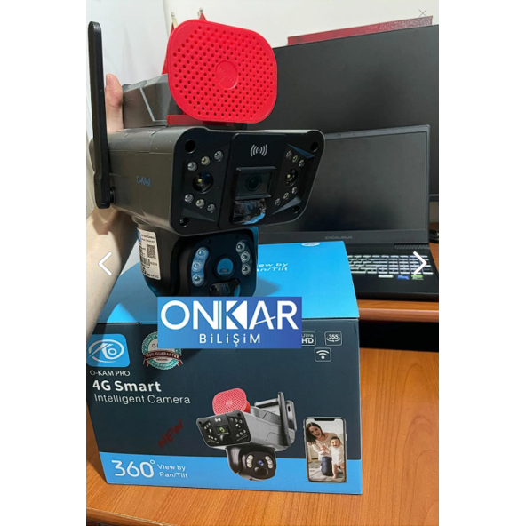 O-KAM 3915-S 6MP Sirenli Çift Lens 4G Sim Kartlı Güneş Enerjili Güvenlik Kamerası - 4