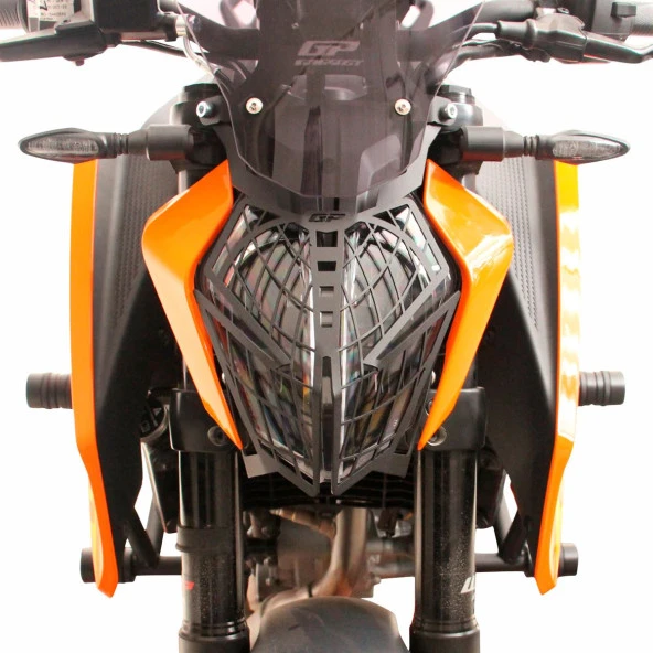 GP Kompozit KTM Duke 250 2024 Uyumlu Far Koruma Siyah