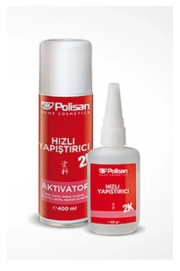 Polisan Hızlı Yapıştırıcı Aktivatör 400 Ml + Hızlı Yapıştırıcı 100 gr