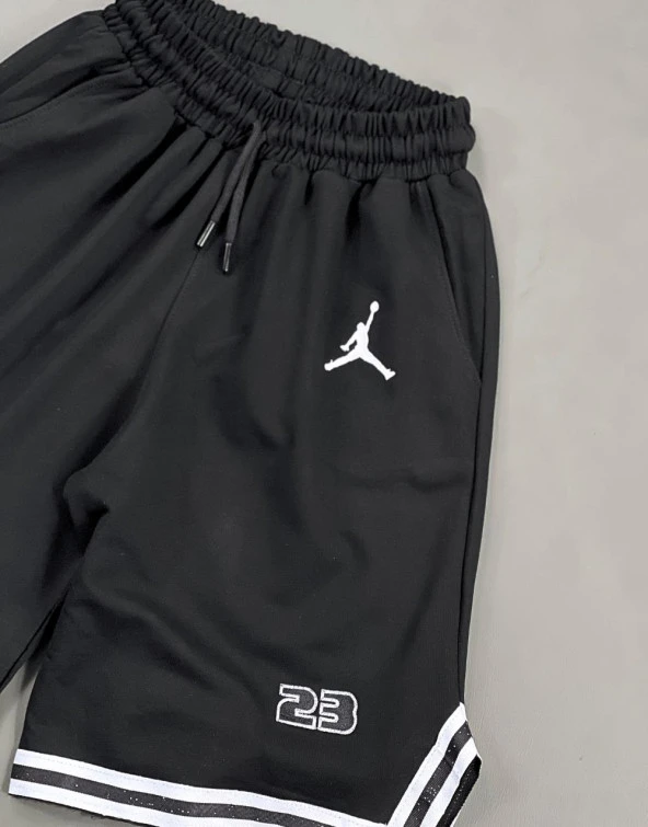 Premium Nakışlı Oversized Şort - 3