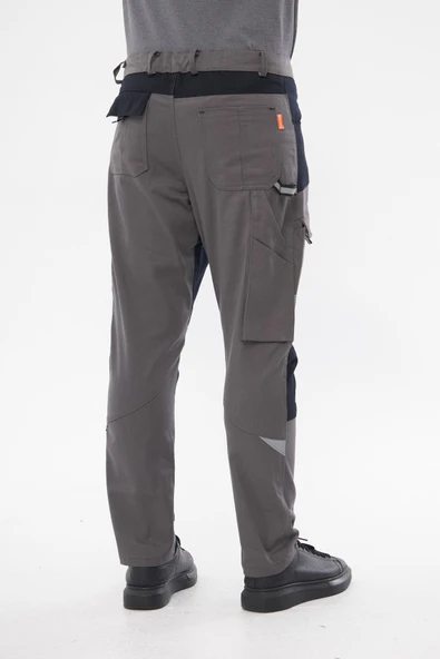 Orange Safety Harman Atak Pantolon Reflektörlü Bern Gri İş Pantolonu - 4