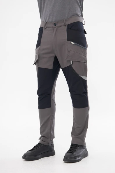 Orange Safety Harman Atak Pantolon Reflektörlü Bern Gri İş Pantolonu - 2