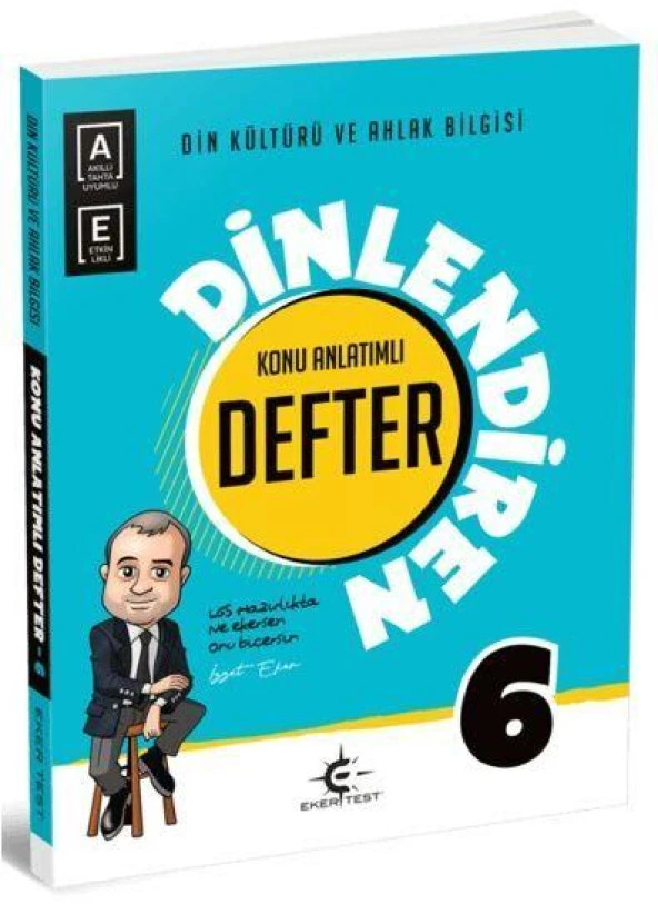 6. Sınıf Din Kültürü ve Ahlak Bilgisi Dinlendiren Konu Anlatımlı Defter Eker Test