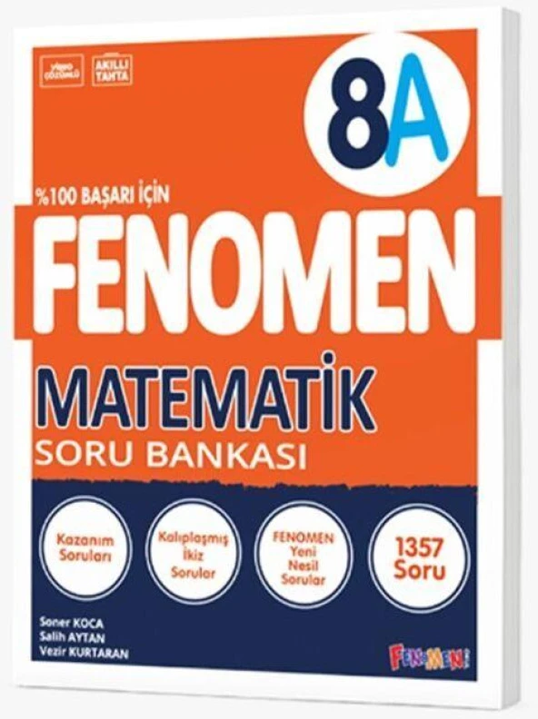 8. Sınıf Fenomen Matematik A Soru Bankası Fenomen Okul Yayınları