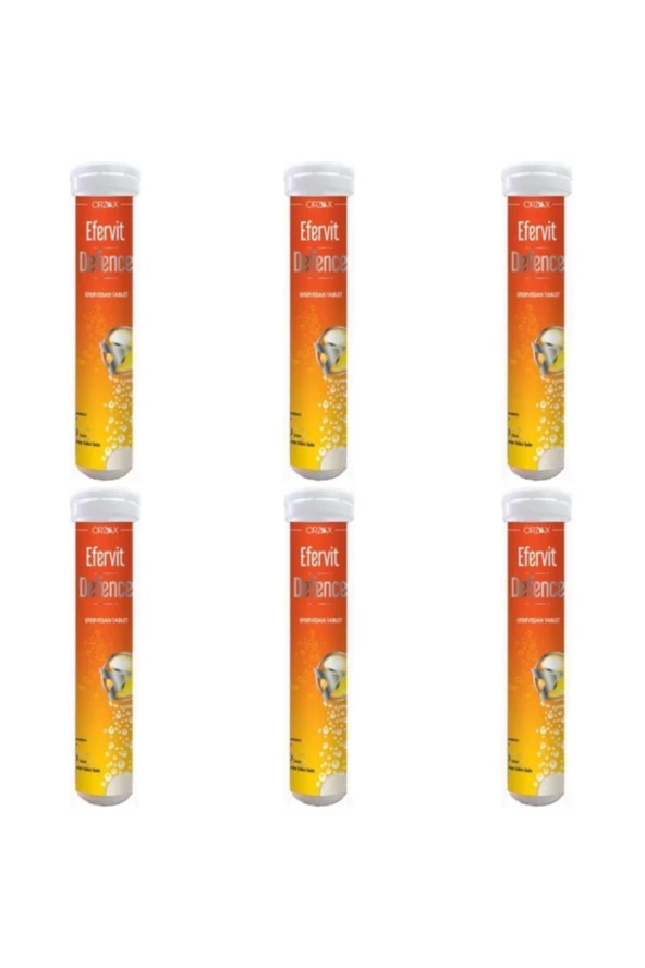 Orzax Efervit Defence 20 Efervesan Tablet 6 Kutu ürün görseli