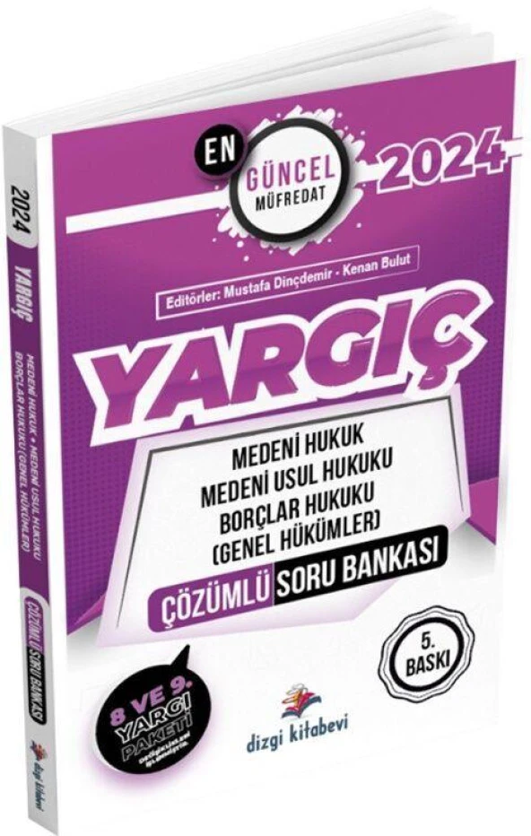 2024 Yargıç Medeni Hukuk Medeni Usul Hukuku Borçlar Hukuku Genel Hükümler Çözümlü Soru Bankası Dizgi Kitap