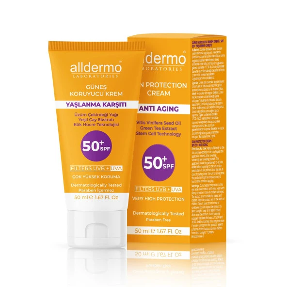 Alldermo Güneş Koruyucu Krem Yaşlanma Karşıtı SPF 50+ 50 ml - 1