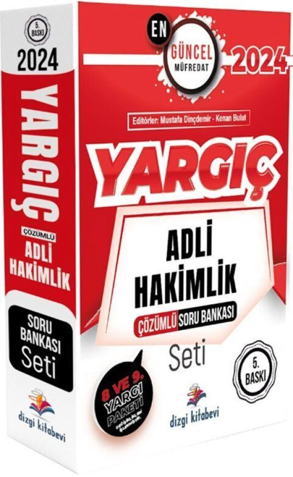 2024 Yargıç Adli Hakimlik Soru Bankası Seti Dizgi Kitap