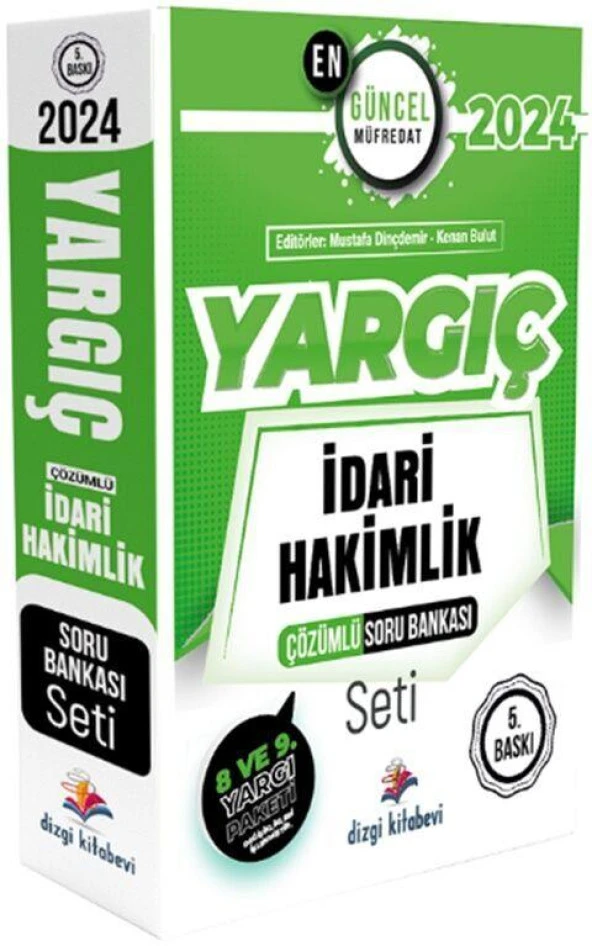 Yargıç İdari Hakimlik Çözümlü Soru Bankası Seti ve 5 Deneme Sınavı Dizgi Kitap