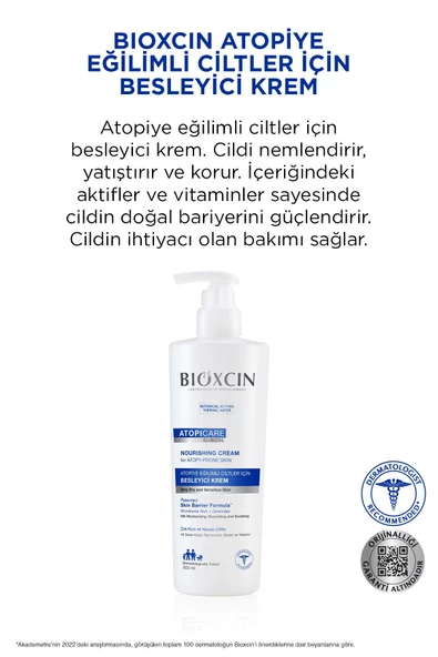 Bioxcin Atopicare Clinical Atopiye Eğilimli Ciltler Için Besleyici Krem 500 ml - 3