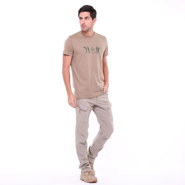 Likralı Outdoor Taktik Pantolon BEJ