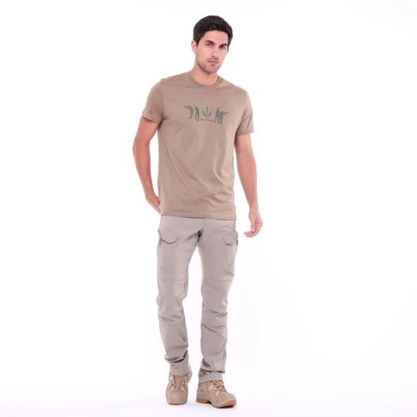 Likralı Outdoor Taktik Pantolon BEJ - 4