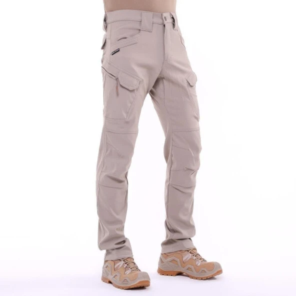 Likralı Outdoor Taktik Pantolon BEJ - 7