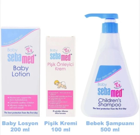 Sebamed Bebek Bakım Seti (Baby Şamp.+ Losyon + Pişik Kremi 100ml)