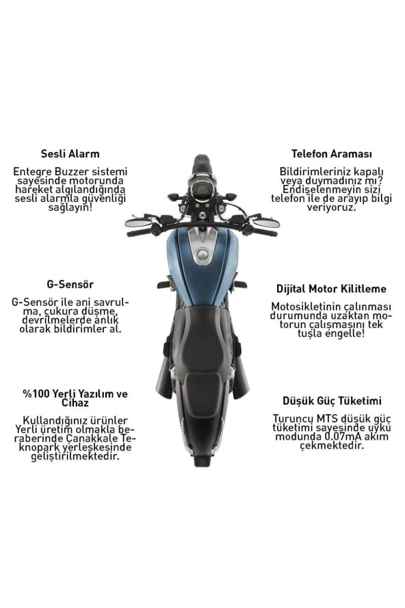Turuncu Motosiklet Takip Cihazı (24 AYLIK) Mobil Araç Takip Cihazı - 3