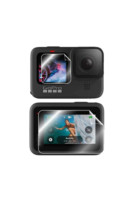 Tfy Store GoPro Hero 7 Silver 4K Uyumlu 4 Adet Ekran Koruyucu Nano Jelatin Koruma