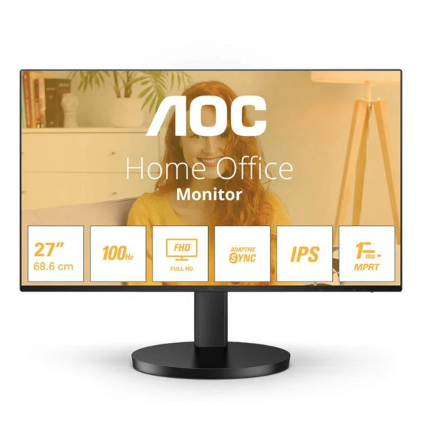 AOC 27B3HA2 27" 1 MS 100 Mhz Hoparlör IPS FHD VGA LED Monitör