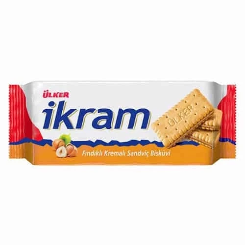 Ülker İkram Kremalı Bisküvi Fındıklı 84 Gr