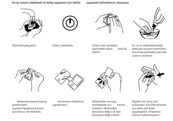 Tfy Store GoPro Max 360 4k Aksiyon Kamerası Uyumlu 4 Adet Ekran Koruyucu Nano Jelatin Koruma - 8