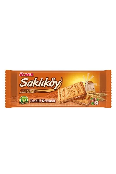 Ülker Saklıköy Fındıklı Kremalı Bisküvi113g