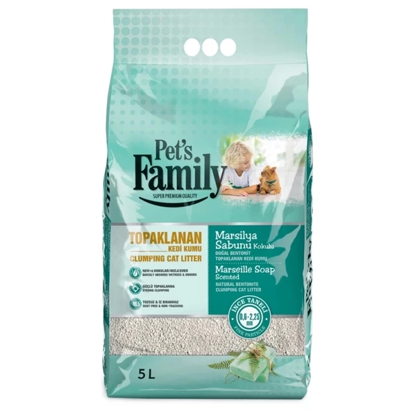 Pet's Family 5 Lt İnce Marsilya Sabunu