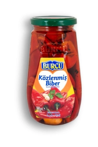 Burcu Közlenmiş Biber 560 Gr Cam