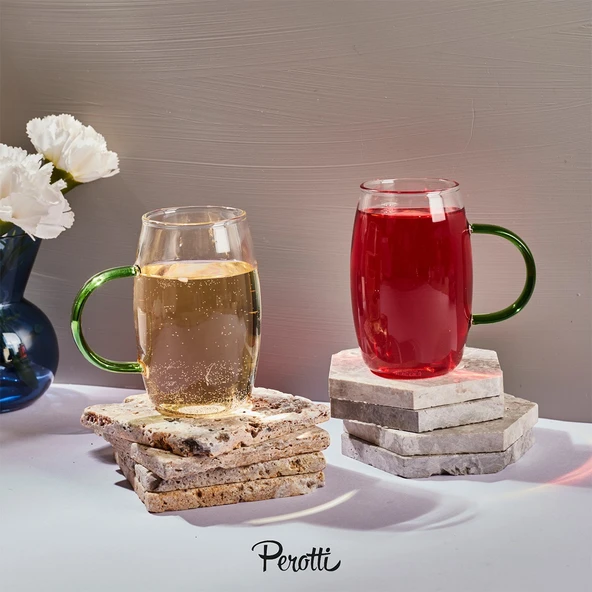 Perotti Adai Borosilikat 2 Parça Kupa 300 ml