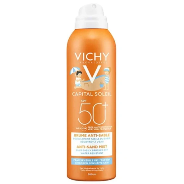Vichy ideal Soleil Anti Sand Enfant Sprey SPF50 200ml Çocuk Spreyi YENİ