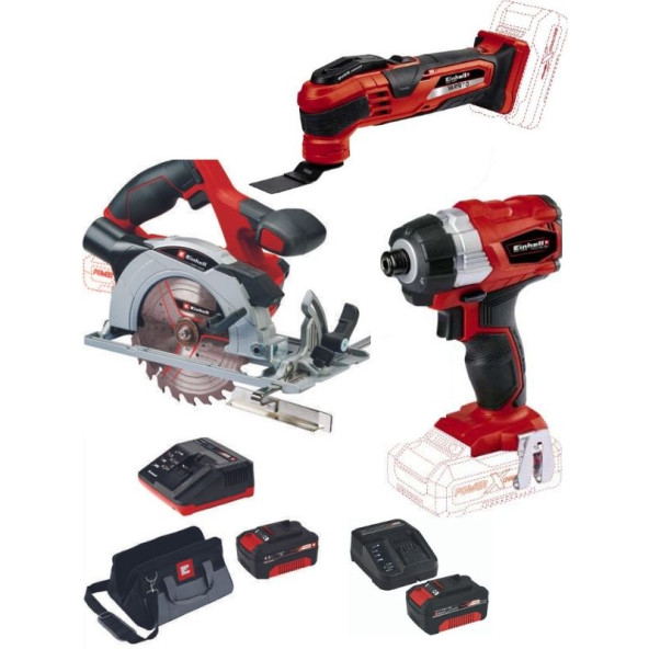 Einhell te-ci 18 bl Vidalama Te-cs 18/150 Daire Testere Varrito Raspalama 2x4.0ah Akülü Set