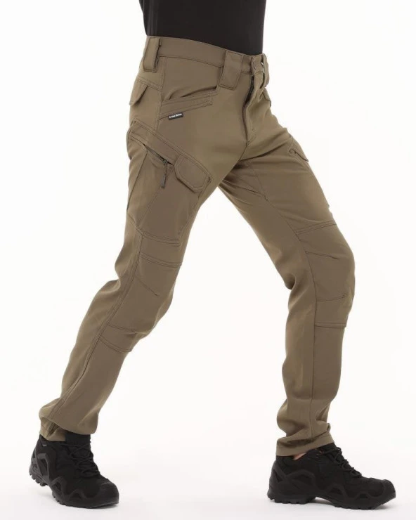 Likralı Outdoor Pantolon Haki - 2