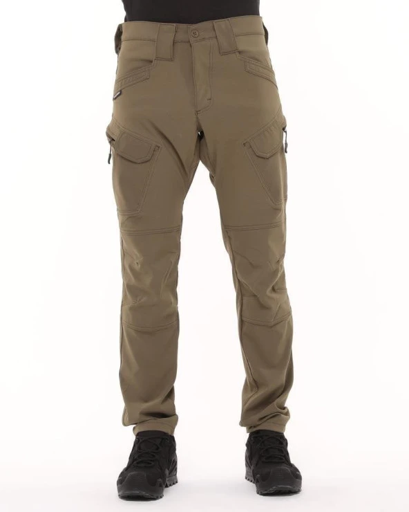 Likralı Outdoor Pantolon Haki - 5