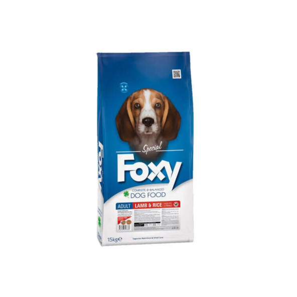 FOXY KUZULU & PİRİNÇLİ YETİŞKİN KÖPEK MAMASI 15KG