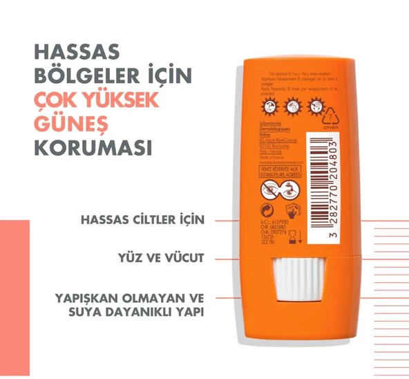 Avene Hassas Bölgeler Için Güneş Koruyucu Stick Spf 50 8 gr - 3