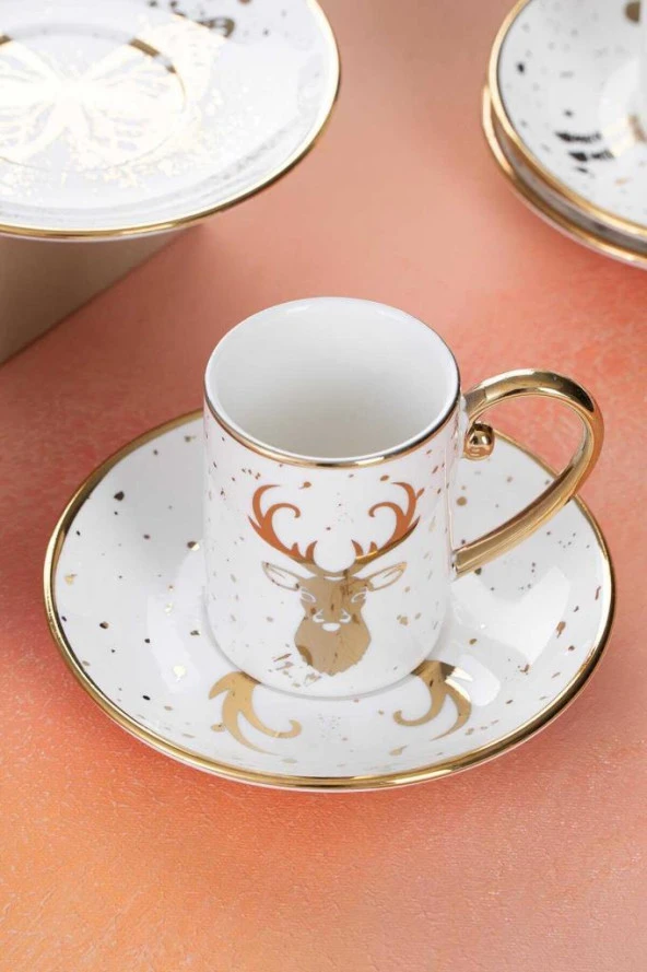 Acar Alora 6 Kişilik Kahve Fincanı Takımı RY-05121 - 3