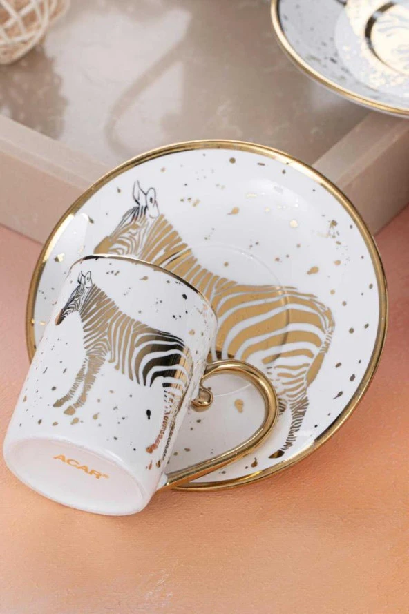 Acar Alora 6 Kişilik Kahve Fincanı Takımı RY-05121 - 4