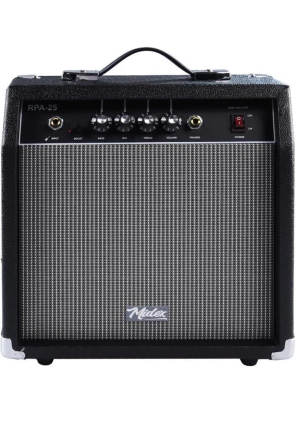 Midex RPA-25BK-HD Bas Gitar Amfisi 25 Watt (Kulaklık ve Jak Kablosu Dahil) - 2