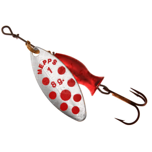 Mepps Longue Heavy Olta Kaşığı Beyaz Kırmızı No:1 8 gr - Turna Kaşığı