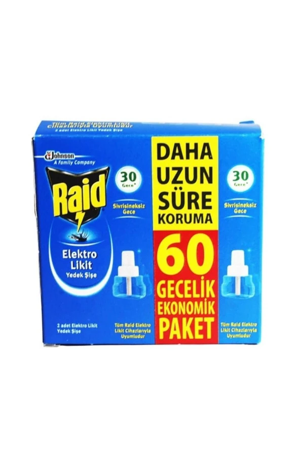 Raid Elektro Likit 2 Yedek 60 Gece