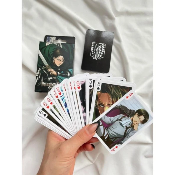 Anime Attack On Titan İskambil Poker Kartı - 3
