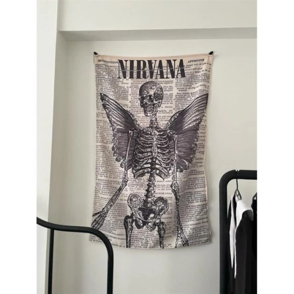 Nirvana Skelton Duvar Örtüsü - Wall Tapestry I 70 x 100 cm